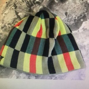 NWOT youth hat Screamer red green plaid